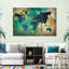 «World Map Aged World Map XXXVII», reproduction sur toile 3 pièces par Tess P-93060980