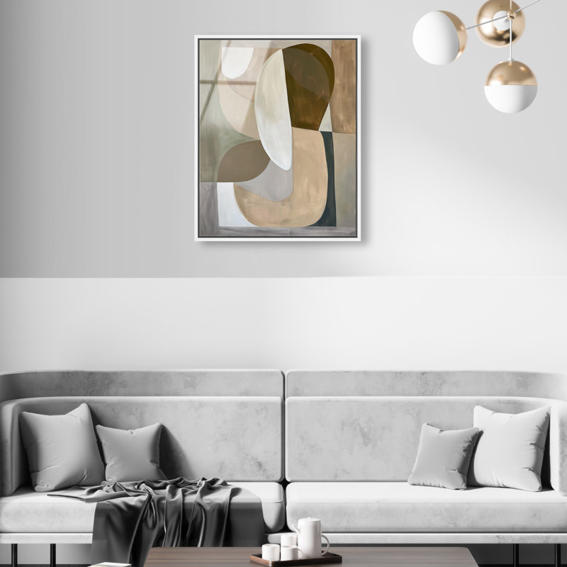 Breeze of Soft Shapes I High-Gloss Frameless Acrylic Glass Wall Art Abstract Print by Oliver Gal, Ready to Hang, 16 x 20