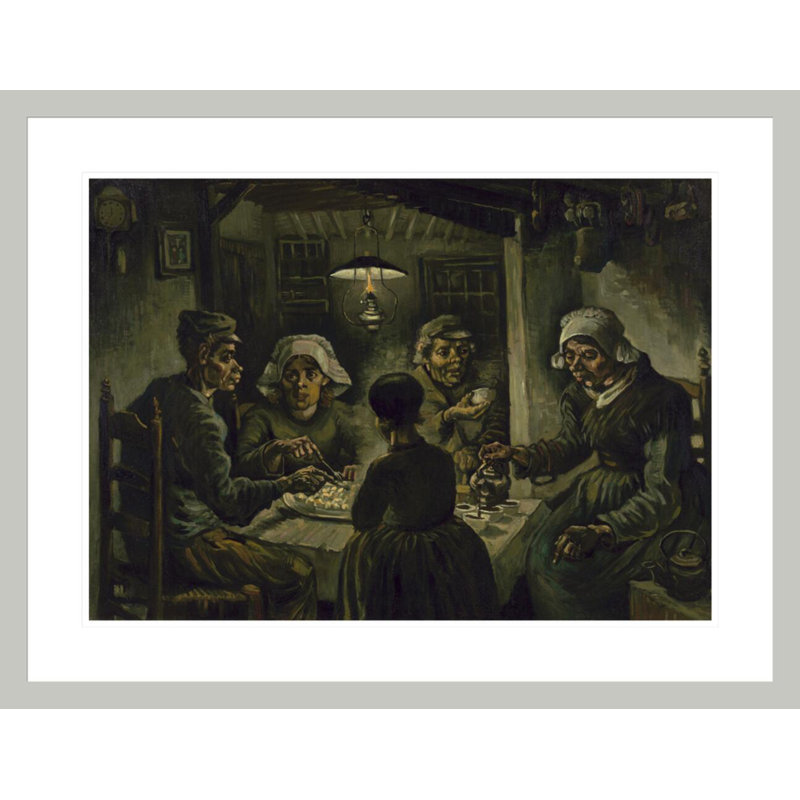 «The Potato Eaters» par Vincent van Gogh, impression giclée encadrée, 22,8 po H x 29,5 po L