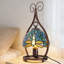 Lampe de table libellule 1 lumière Tiffany Style