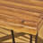 Vikesha 7-Piece Modern Rustic Industrial Acacia Wood And Metalpatio Dining Set With Stackable Wicker Chairs-124392577
