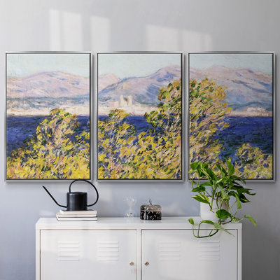 " Antibes Seen From The Cap Marten, Mistral Wind, 1888 " 3 - Pieces
