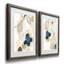«Abstracted Orchid I», ensemble de 2 peintures sur papier encadrées