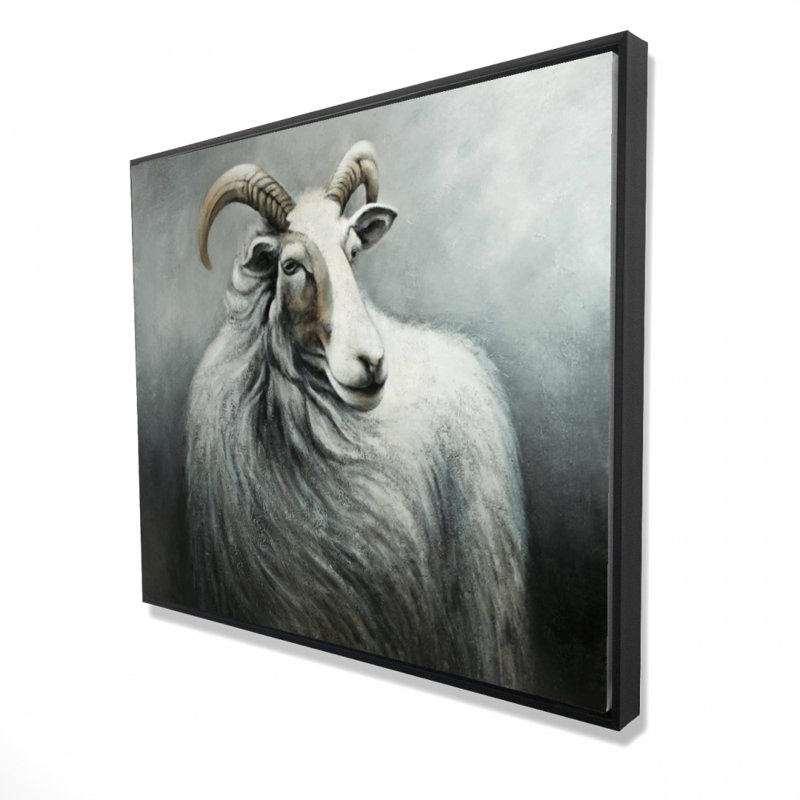 Impression de chèvre cachemire sur toile
