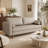 Bridgeview Leather Mid Century Modern Upholstered Square Arm Sofa or Loveseat-1911541065-1911478719