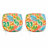 Outdoor Patio Chair Cushions, Water-Repellent U-Shape Foam Seat Cushions with Ties, 17"x16"x2" Set of 4