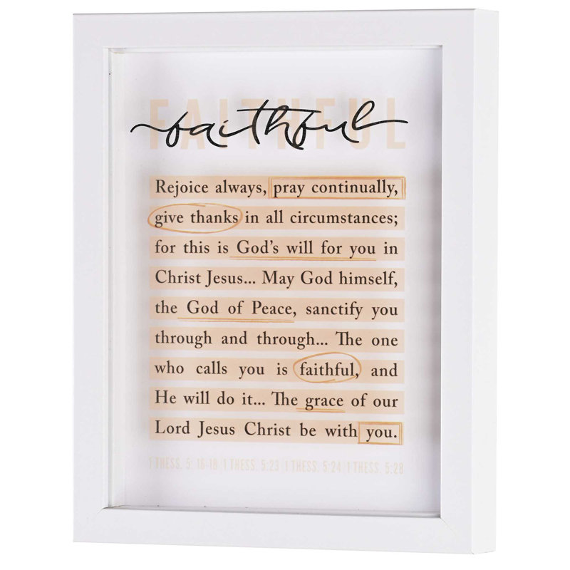 Framed Art Faithful 8X10