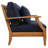 Clairmont Teakwood Patio Loveseat-1187069196