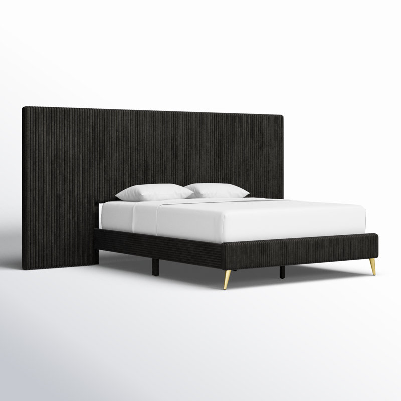 Uttoxeter Upholstered Storage Bed, King, Black