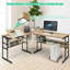 Doireann L-Shaped Metal Base Drafting Table-815025421