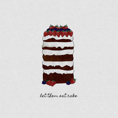 «Let Them Eat Cake», peinture sur toile tendue