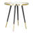 Particle Side Table Black & Gold