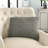Keeley Curly Loops Light Gray Wool Cotton Blend Throw Pillow-468649425-531781379