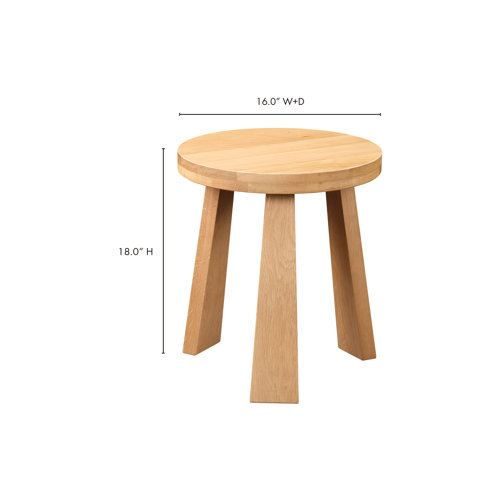 Hopkins Solid Wood Accent Stool 