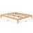 Solid Dry Bamboo Wood Platform Bed Frame, With Wood Slat Support-1294072767