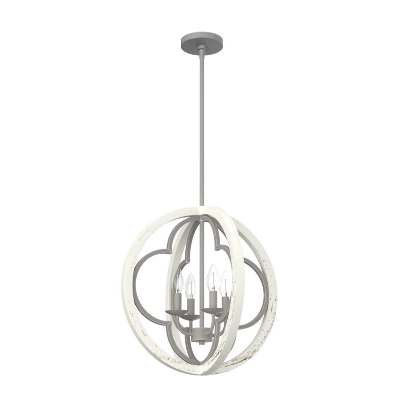 Lustre sphérique unique à 4 lumières Gablecrest, H 19 po x l 19 po x P 19 po