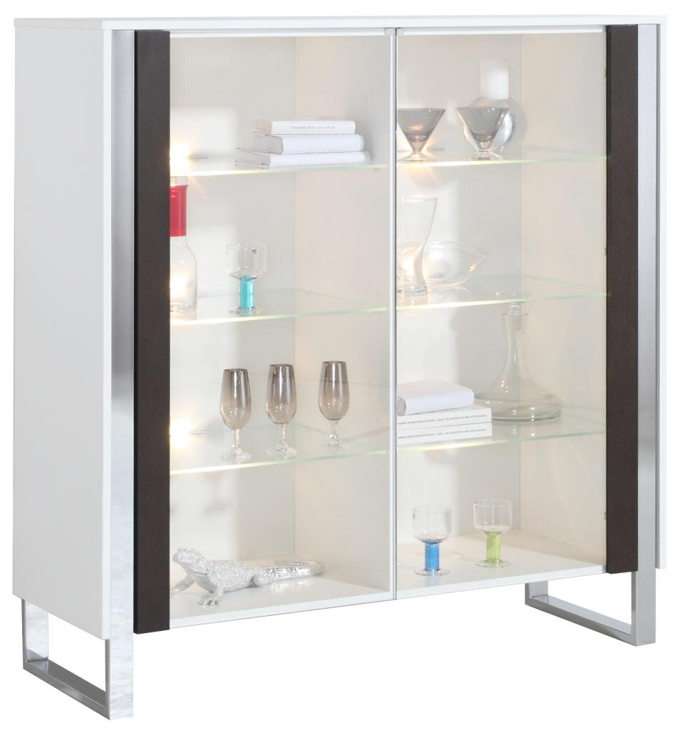 Lorenz high gloss white deals display cabinet