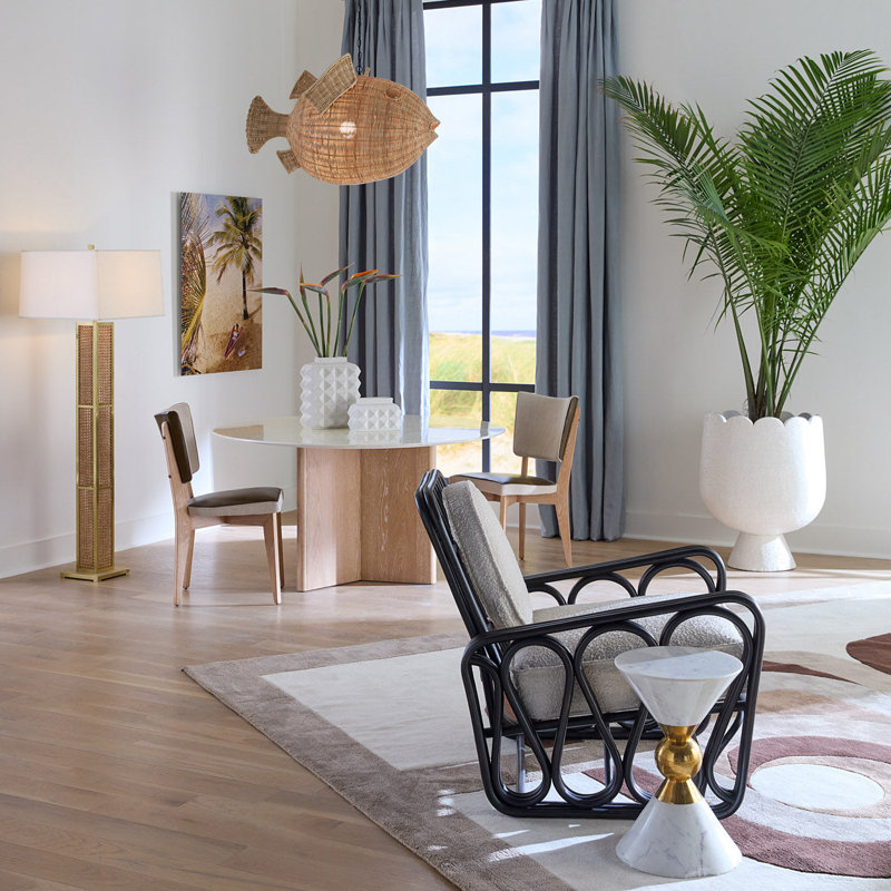 Rive Gauche Leather Upholstered Dining Chair