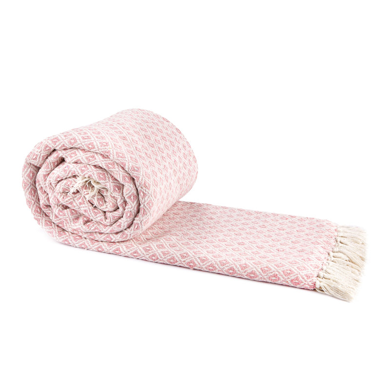 Mettler Throw Blanket, W178 x L254cm, Blush Pink