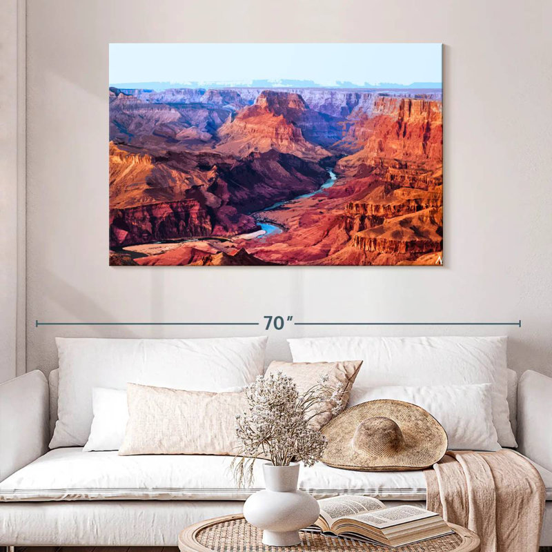 Illustration du Grand Canyon d'Alvord II, H 32 po x l 48 po