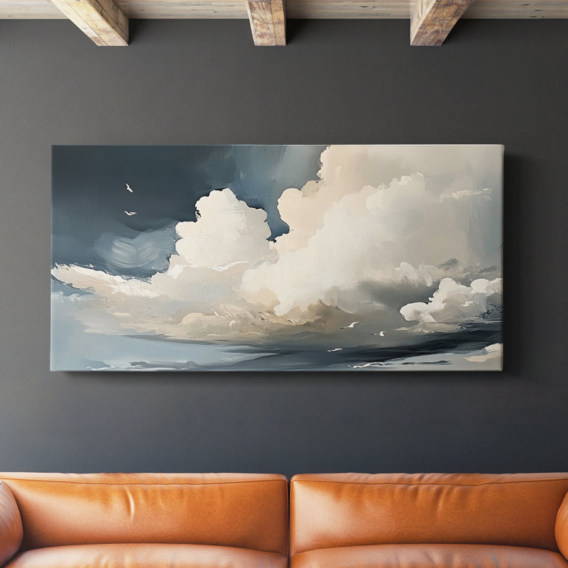 Série paysage - LXVI - Toile tendue avec châssis - Prêt à accrocher, H 16 po x l 32 po