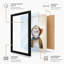 Chimpanzee Gaze Modern - Framed Print-1325471387-1325471382