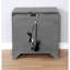 Table de chevet 3 tiroirs en bois avec prise USB et prise de courant