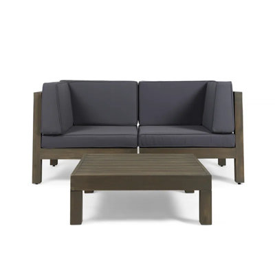 Ensemble de 3 sièges avec table basse