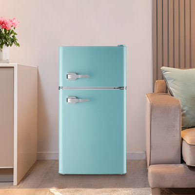 DEMULLER 35 Cubic Feet Mini Fridge with Freezer