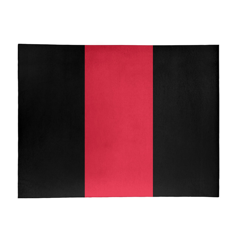 Tapis de zone rouge/noir, Rectangle 8 pi x 10 pi