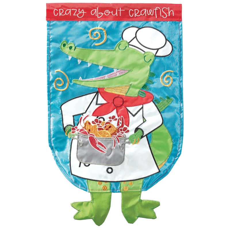 Drapeau de jardin en polyester 24 po x 13 po Dontel