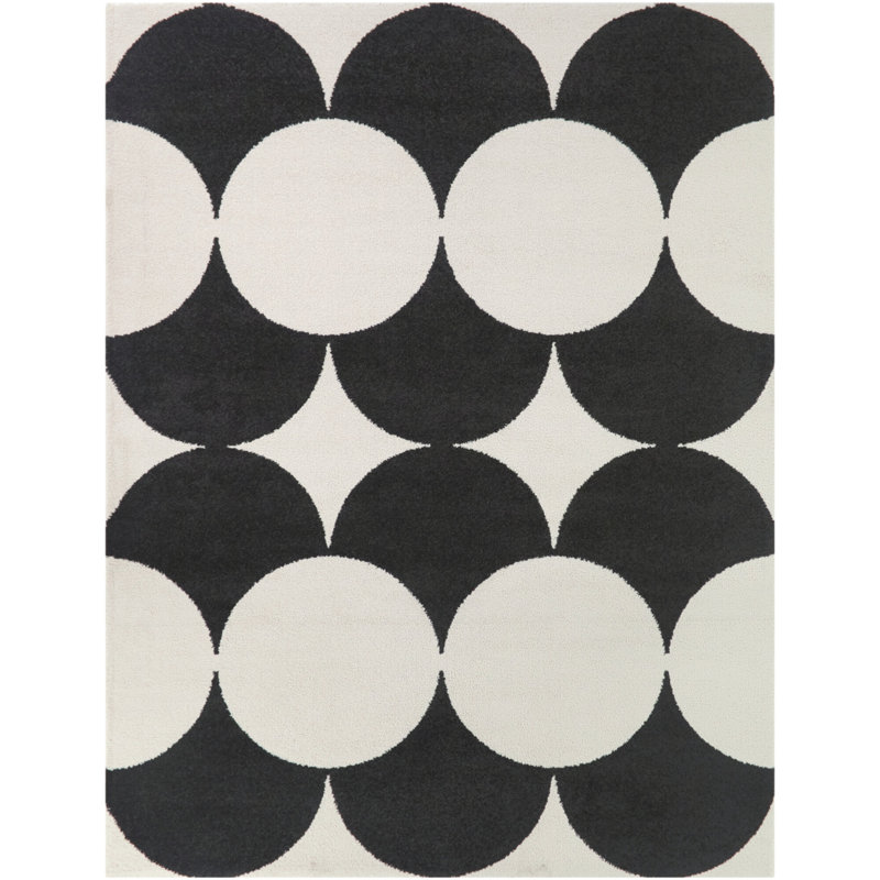 Tapis gris anthracite Leto, Rectangle 7 pi 10 po x 10 pi