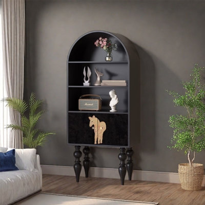 Minimalist Black Display Cabinet