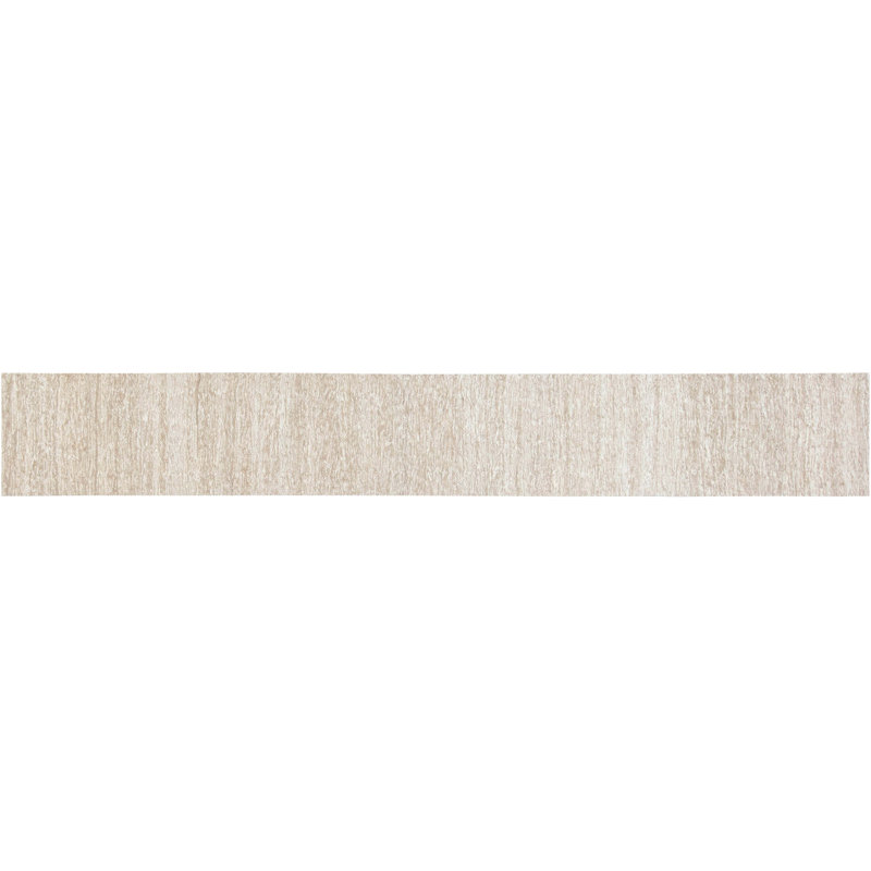 Modern One-of-a-Kind Runner 1'10" X 12' Hand Knotted Area Rug