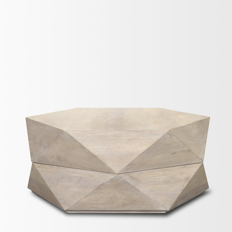 Table basse Malonne, Brun naturel, H 15 po x l 36 po x L 36 po