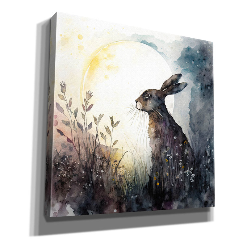 «Under A Full Moon» par The Golden Valley, art mural sur toile, H 26 po x l 26 po x P 1,5 po