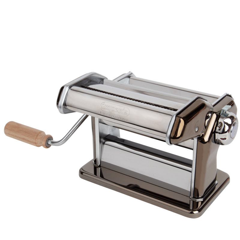 CucinaPro Manual Pasta Maker, Silver/Black