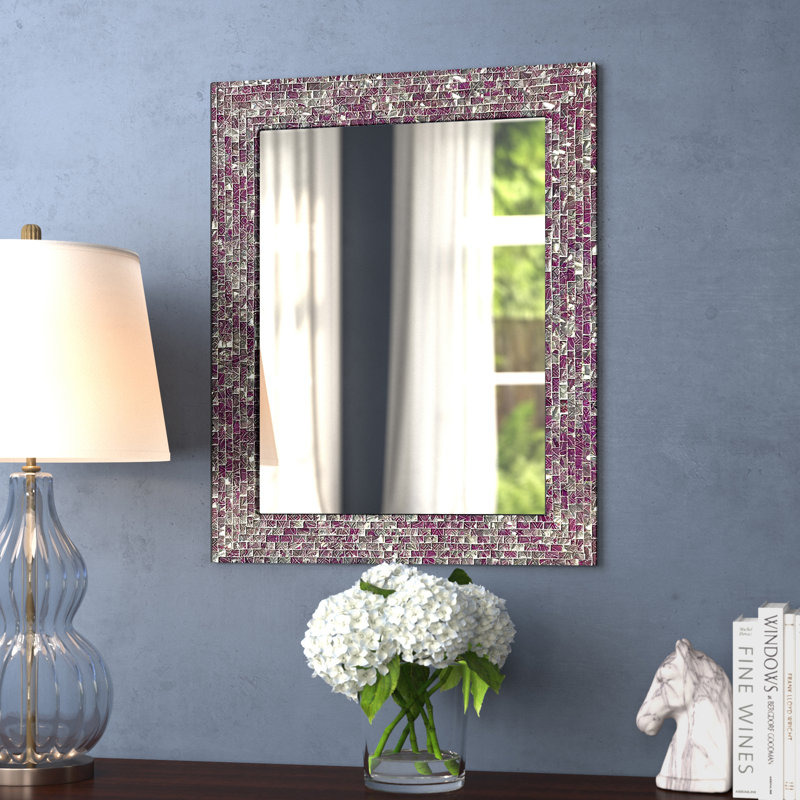 Miroir d'appoint Mosaic, Magenta