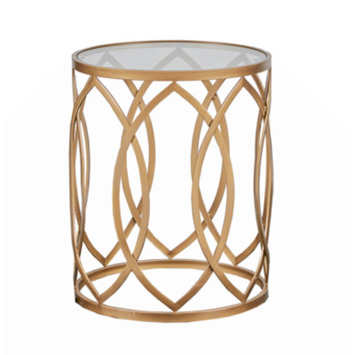Arlo Metal Eyelet Accent Table