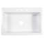Jackson Crisp Fireclay 33" Single Bowl Drop-In Kitchen Sink-92476254