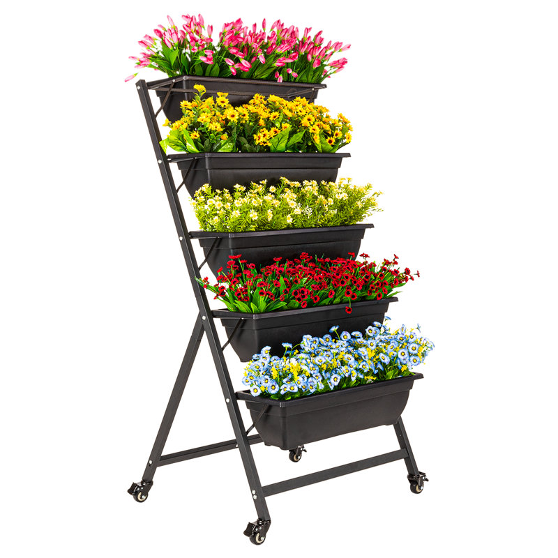 Jardin vertical Oliviamae, Noir, H 52 po x l 26 po x P 26 po