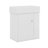 Modern Floating Bathroom Vanity With Ceramic Basin -Right Side Storage