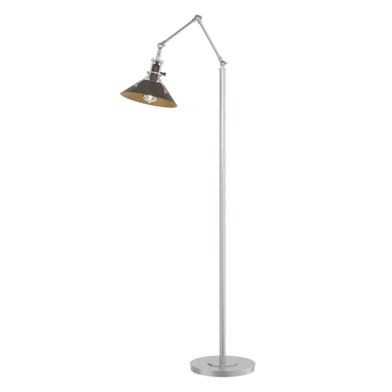 Henry 60.8" Task Floor Lamp, Vintage Platinum, Oil Rubbed Bronze