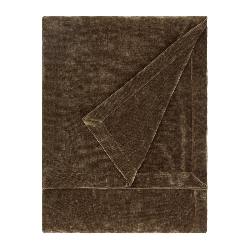 Heavy Chenille Yard Throw, Brown, 180cm x 130cm