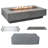 Envelor Fire Pit 14'' H X 56'' W Includes Windscreen, Lid, and Canvas Cover-91327680