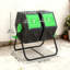Composteur 34,5 gallons, bac à compost à deux compartiments, vert-122512994