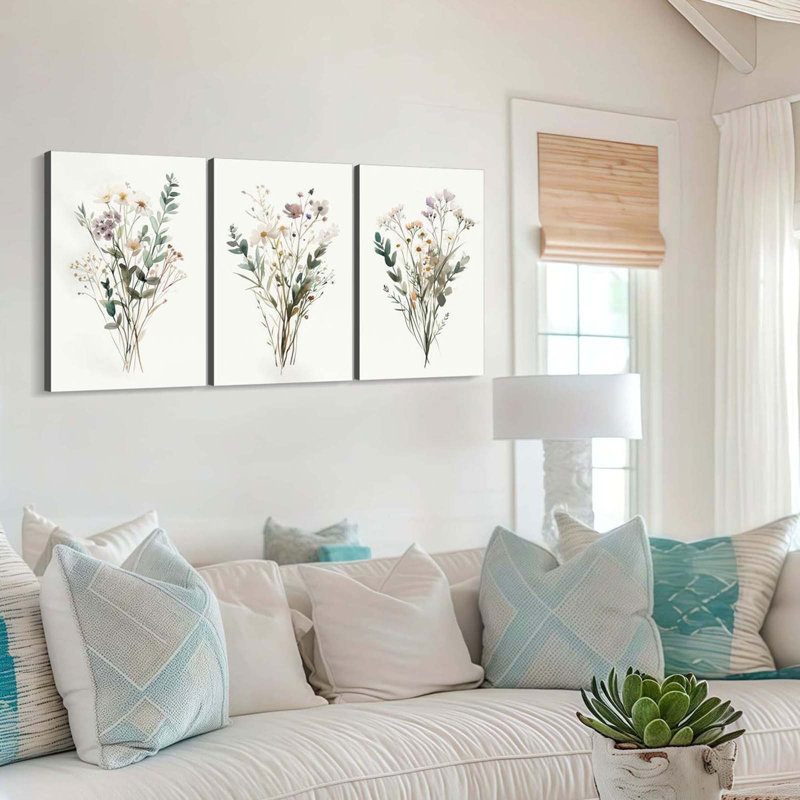3 Piece Wrapped Canvas Print, 60 cm H x 40 cm W