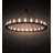 24 - Light Dimmable Wagon Wheel Chandelier