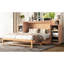 Grand lit doré, rangement fonctionnel et attrayant esthétique, peu encombrant pour le lit de la maison, espace de jour pliable, design minimaliste avec tiroirs, petites pièces convenables
