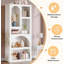 Bibliothèque géométrique arquée à 5 tablettes pour salon, bureau, chambre à coucher